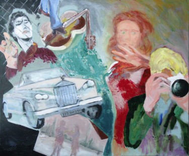Painting titled "Blow-up" by Christian Delavelle, Original Artwork, Acrylic