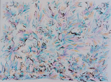 Peinture intitulée "Feu d'Artifice" par Nadama, Œuvre d'art originale, Encre