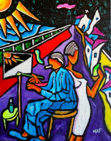 Peinture intitulée "Pintando." par Marc Felix, Œuvre d'art originale, Acrylique