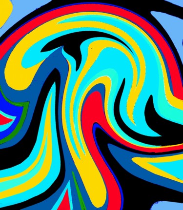 Digital Arts titled "Blossoming Nest" by Peter Jalesh, Original Artwork, Digital Painting