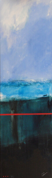 Peinture intitulée "Abyssale" par Pascal Thomas, Œuvre d'art originale, Acrylique