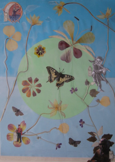 Malerei mit dem Titel "KEYHOLDERS," von Phil Colisov, Original-Kunstwerk, Andere