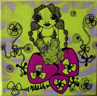 Peinture intitulée "MISS 3" par Kaliart, Œuvre d'art originale