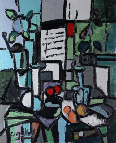 Peinture intitulée "" Fleurs d'oranger "" par Cédric Gaillard, Œuvre d'art originale, Huile
