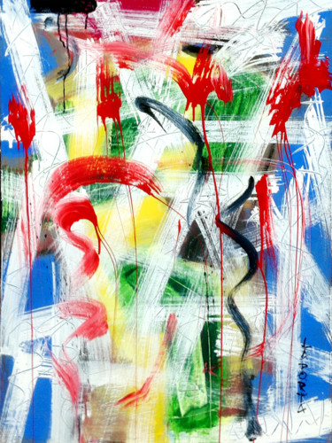 City.jpg Peinture intitulée "City.jpg" par Gilbert Laporta, Œuvre d'art originale, Acrylique