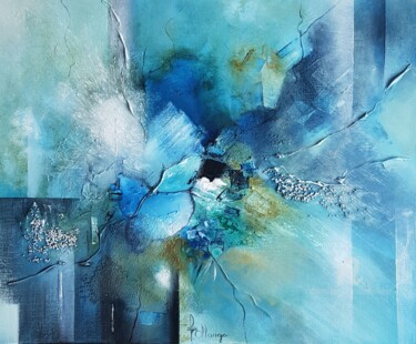 Peinture intitulée "Coeur de l'Océan n°…" par Isabel Ollange, Œuvre d'art originale, Huile