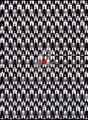 Zeichnungen mit dem Titel "La confrérie des 44…" von Henri Ibara, Original-Kunstwerk, Marker