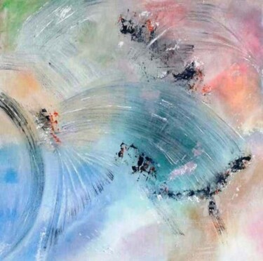 Peinture intitulée "L'eau vive" par Ana Maria Rodriguez (AnaRz), Œuvre d'art originale, Huile