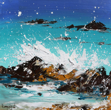 Ocean Waves 4 Painting titled "Ocean Waves 4" by Irina Rumyantseva, Original Artwork, Acrylic