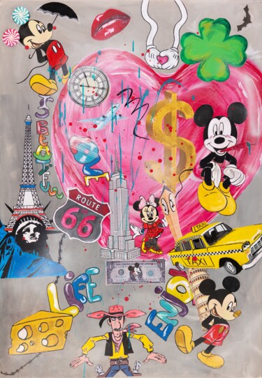 Good travel Peinture intitulée "Good travel" par Ansofy, Œuvre d'art originale, Acrylique