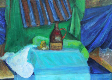 绘画 标题为“Still Life with a B…” 由Pamela Rys, 原创艺术品, 丙烯