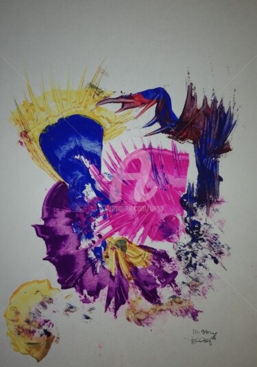 Dessin intitulée "SALSA  ©" par Bega, Œuvre d'art originale, Gouache