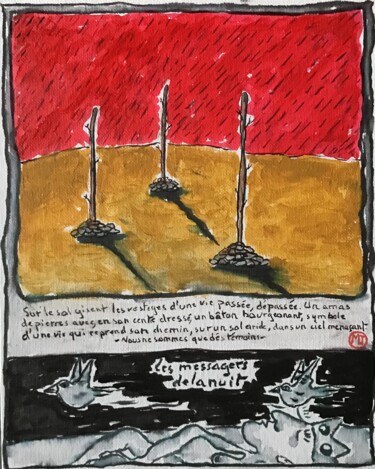 Painting titled "Champ mortifère de…" by T.Montana, Original Artwork, Acrylic