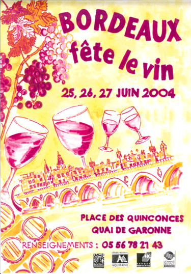 图画 标题为“Fête de bordeaux” 由Byam Le Bot, 原创艺术品, 标记