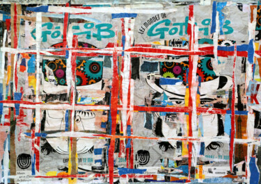 「Gotlib」というタイトルのコラージュ Dominique Kerkhove (DomKcollage)によって, オリジナルのアートワーク, コラージュ