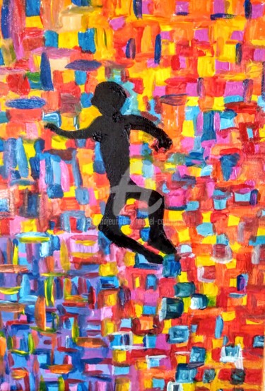 Schilderij getiteld "Atmosphère" door Tomy, Origineel Kunstwerk, Acryl