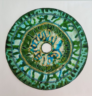 纺织艺术 标题为“cercle 1” 由Valérie Thévenot, 原创艺术品