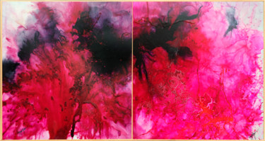 Pittura intitolato "Make A Statement" da Lynne Godina-Orme, Opera d'arte originale, Inchiostro Montato su Telaio per barella…
