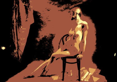 Printmaking titled "Podium" by Nikolaj Sednin (Nicolas Sedninne), Original Artwork, Digital Print