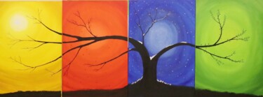 「4 Seasons "L".jpeg」というタイトルの絵画 Mahfuzur Rahmanによって, オリジナルのアートワーク, アクリル