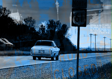 Digital Arts titled "rolling on the 61 n…" by Michel Tabanou, Original Artwork, Digital Painting