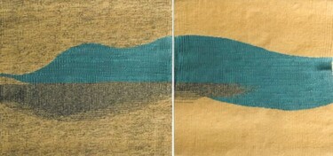 PARA LÁ DOS OCEANOS (au-delà des mers) Arte têxtil intitulada "PARA LÁ DOS OCEANOS…" por Maria Antónia Santos, Obras de arte originais, Tapeçaria