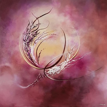 Painting titled "CHAMP DES SOUVENIRS…" by Virginie Schwartz, Original Artwork, Acrylic