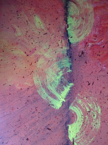 Peinture intitulée "Reflet" par Marion Myriam, Œuvre d'art originale, Acrylique