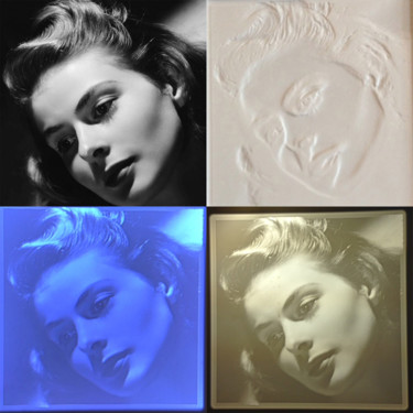 Digital Arts titled "Hommage a Ingrid Be…" by Tayeb Keraoun, Original Artwork, 3D Modeling