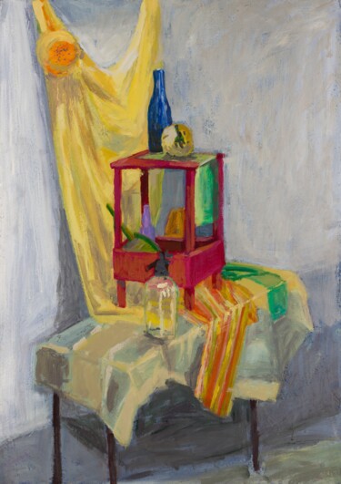 Peinture intitulée "Still Life with a S…" par Pamela Rys, Œuvre d'art originale, Acrylique