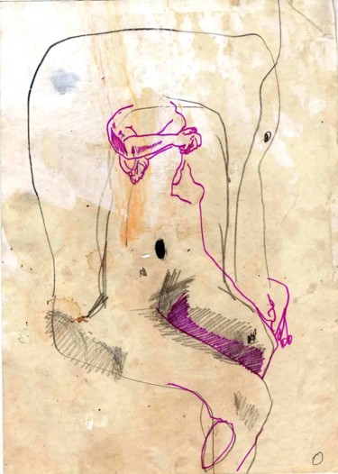 Dessin intitulée ""O" abécédaire russ…" par Baptiste Vanweydeveldt, Œuvre d'art originale, Graphite