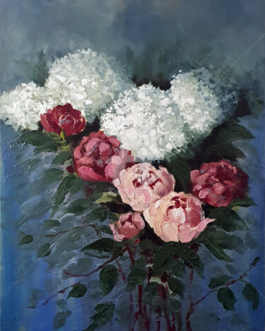 Schilderij getiteld "Summer Morning" door Elizabeth Williams, Origineel Kunstwerk, Olie