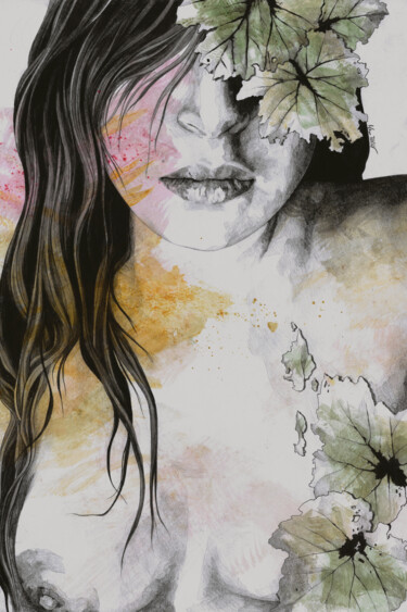 One Second Drawing titled "One Second" by Marco Paludet, Original Artwork, Graphite
