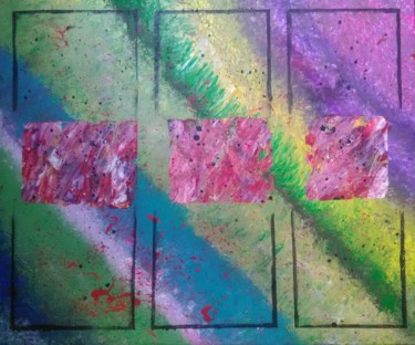 Peinture intitulée "Printemps" par Marion Myriam, Œuvre d'art originale, Acrylique