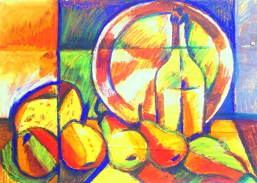 绘画 标题为“Nature morte avec d…” 由Slobodan Spasojevic (Spaki), 原创艺术品, 油