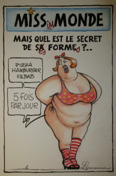 Dessin intitulée "Sans titre." par Philippe Lemarinier, Œuvre d'art originale, Pastel