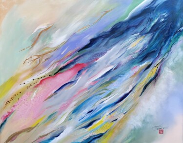 「Eucalyptus.jpeg」というタイトルの絵画 Josette Karsenti (josie)によって, オリジナルのアートワーク, インク