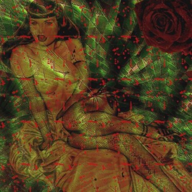 Arts numériques intitulée "ROSE BUDD" par Happy House, Œuvre d'art originale