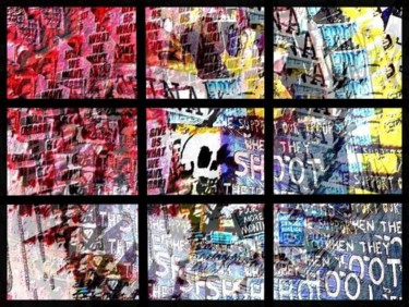 Arts numériques intitulée "PROTEST" par Happy House, Œuvre d'art originale
