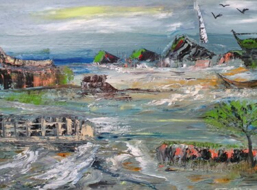 Peinture intitulée "illusion in dream" par Pascal Jung, Œuvre d'art originale, Huile