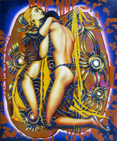 Love portal Картина под названием "Love portal" - Sergey And Vera, Подлинное произведение искусства, Масло