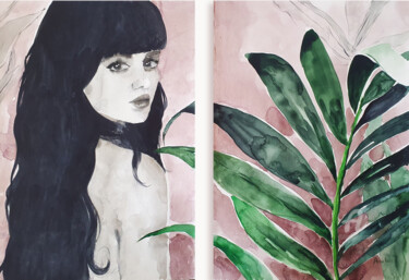 Pinotage Painting titled "Pinotage" by Anna Radis (Anna Radis Art), Original Artwork, Watercolor