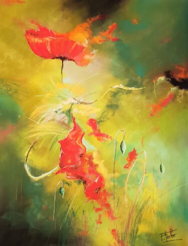 Painting titled ""Printanier..."" by Patrick Fischer, Original Artwork, Pastel