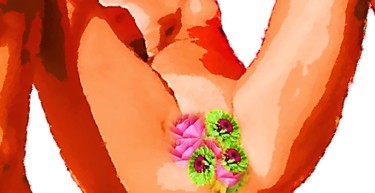 Arte digital titulada "The vagina." por Haydee Lehttys, Obra de arte original, Pintura Digital