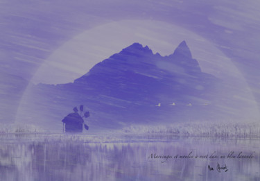 marécages-moulin-à vent Arte digital titulada "marécages-moulin-à…" por Max Parisot Du Lyaumont, Obra de arte original, Pintura Digital Montado en A…
