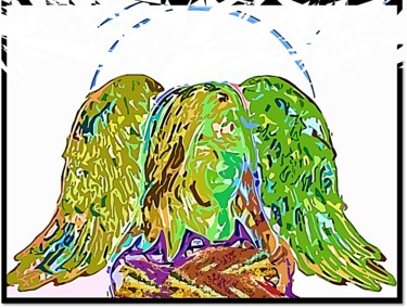 Arte digital titulada "Broken angel." por Haydee Lehttys, Obra de arte original, Pintura Digital