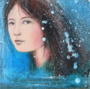 Peinture intitulée "Mystérieusement imp…" par Isabelle Milloz, Œuvre d'art originale, Acrylique Monté sur Carton