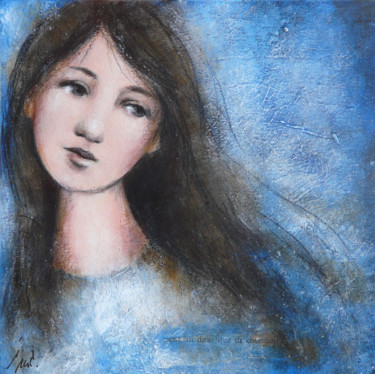 Peinture intitulée "Tu diras que tu che…" par Isabelle Milloz, Œuvre d'art originale, Acrylique Monté sur Carton