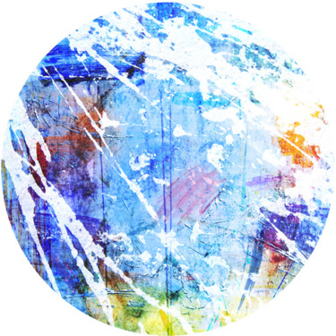 Digital Arts titled "As The World Turns" by Lynne Godina-Orme, Original Artwork, 2D Digital Work Mounted on Plexiglass