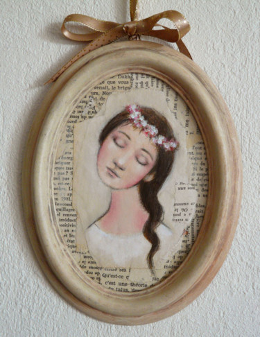 Peinture intitulée "La Reine des fleurs" par Isabelle Milloz, Œuvre d'art originale, Acrylique